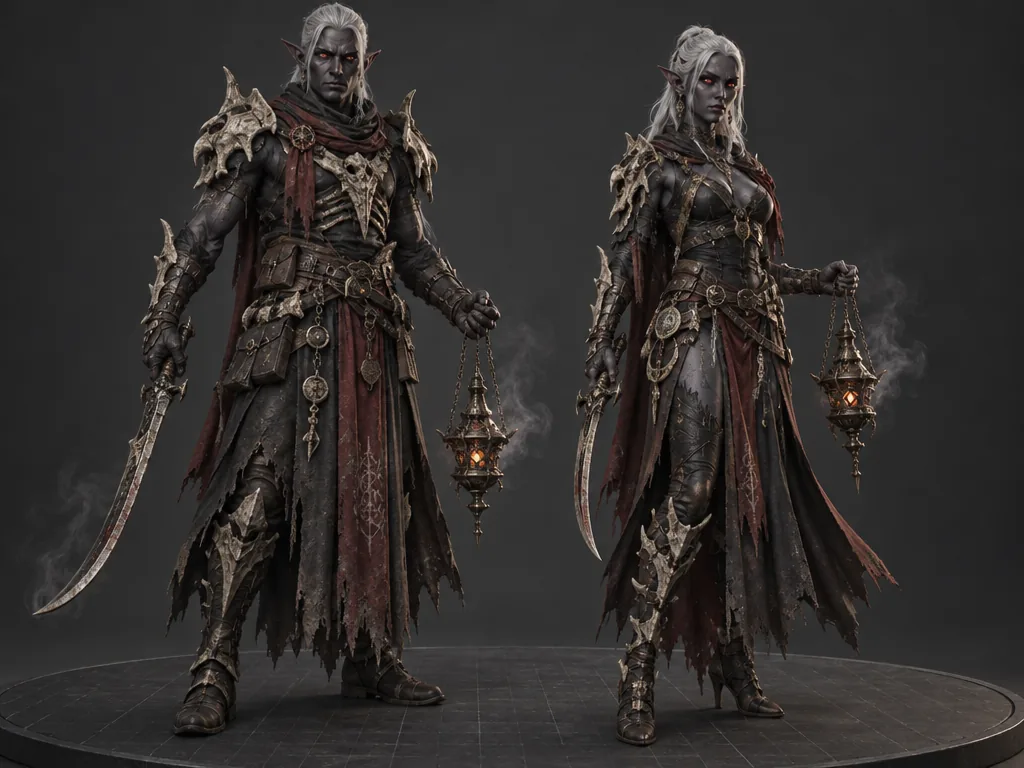 Cindral male and female 3D models