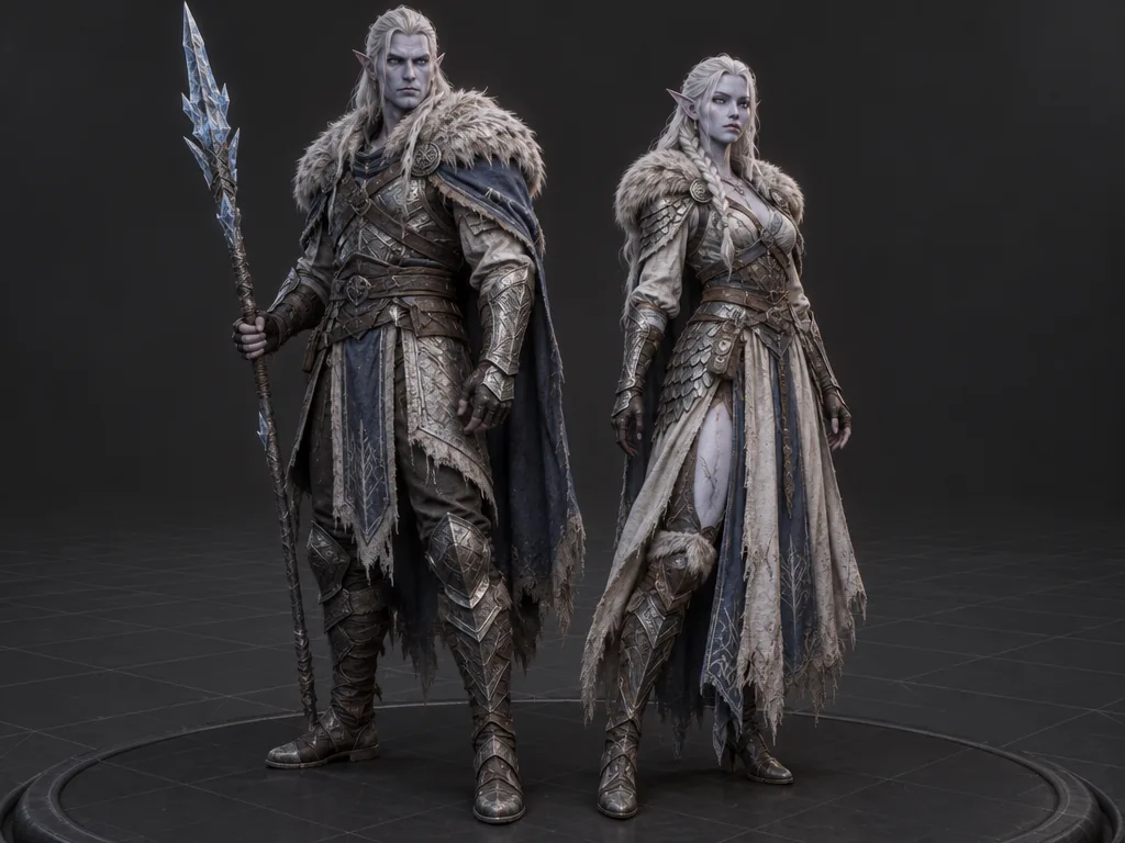 Ysmeri male and female 3D models